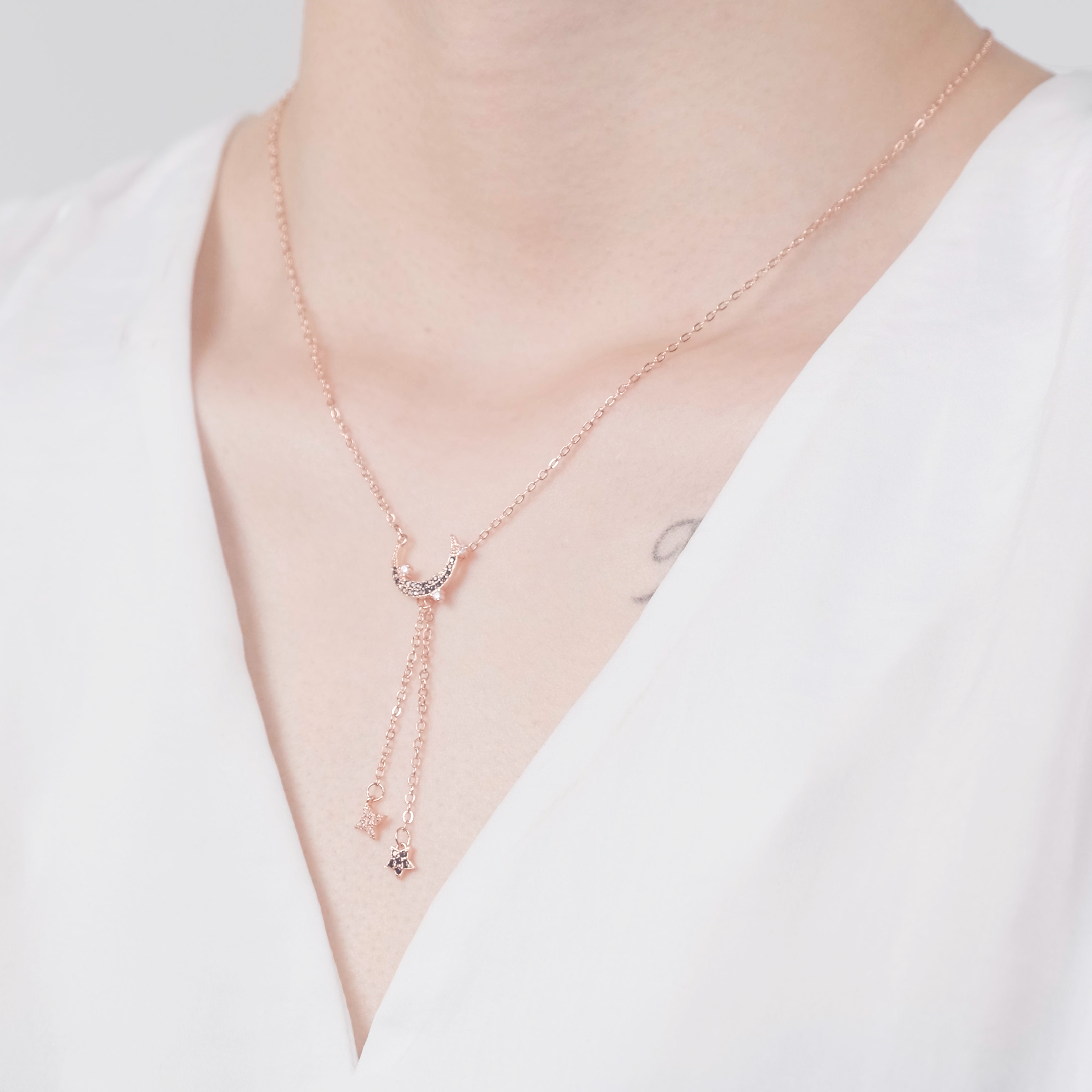 Moon And Star Necklace