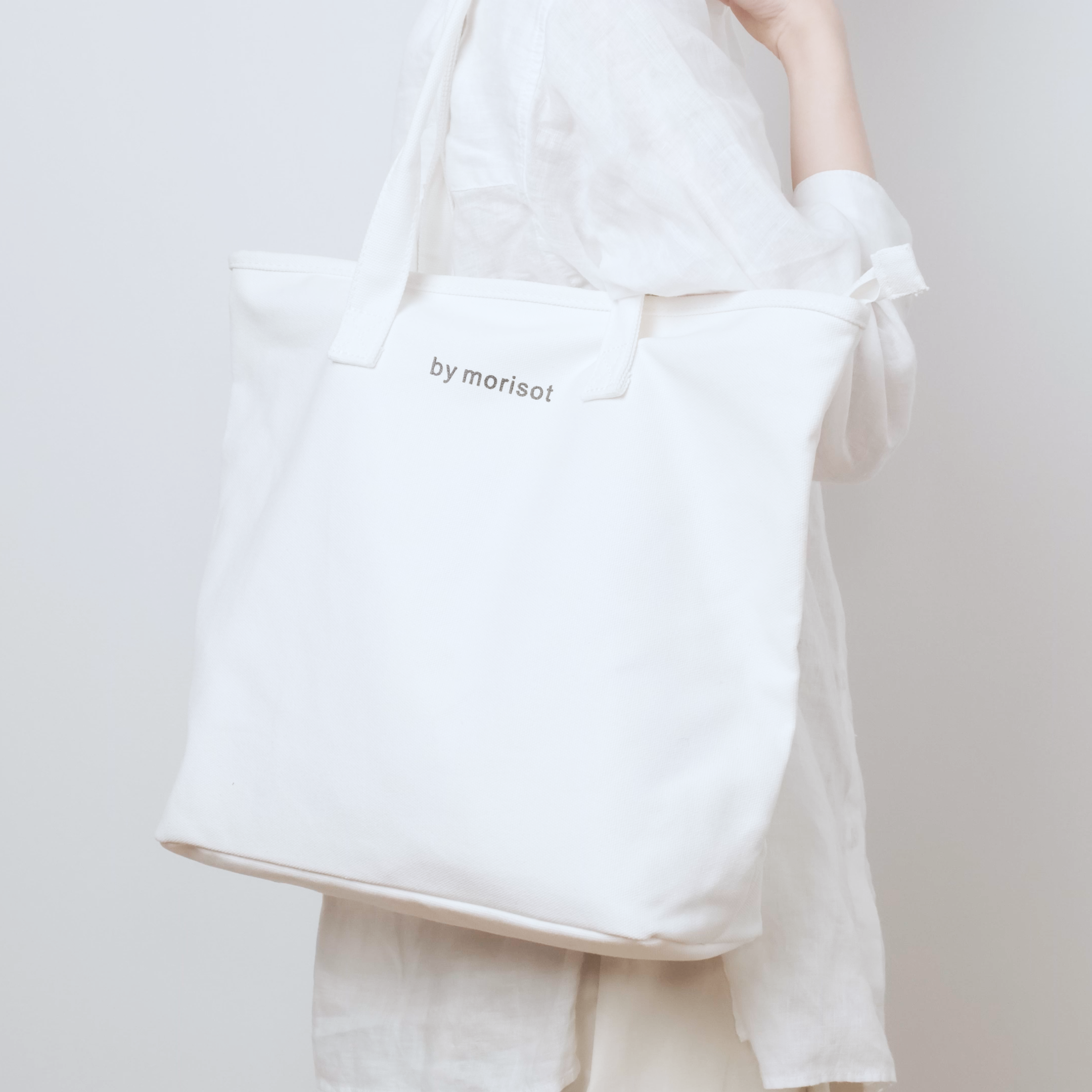 Morisot Fashionable Canvas Bag - White - Stationery Pal
