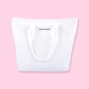 Morisot Fashionable Canvas Bag - White - Stationery Pal