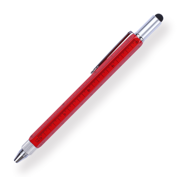 Multi-purpose Tool Pen - 0.5 mm - Red Body - Stationery Pal