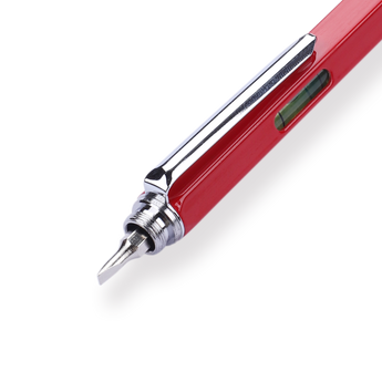 Multi-purpose Tool Pen - 0.5 mm - Red Body - Stationery Pal