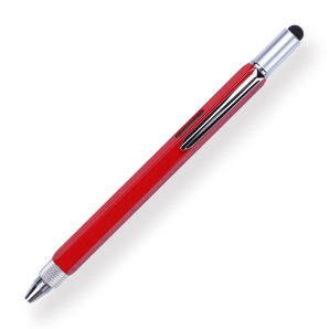 Multi-purpose Tool Pen - 0.5 mm - Red Body - Stationery Pal