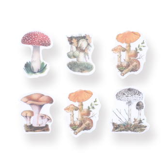 Mushroom Collection Sticker Pack - Stationery Pal