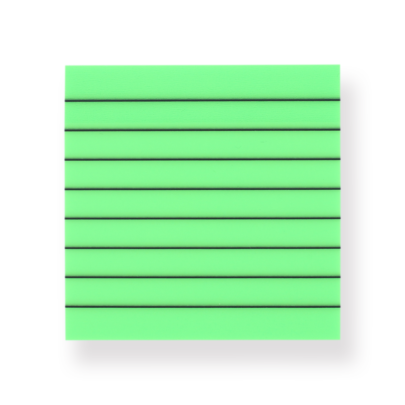 Neon Color Sticky Notes - Ruled - Green - Stationery Pal