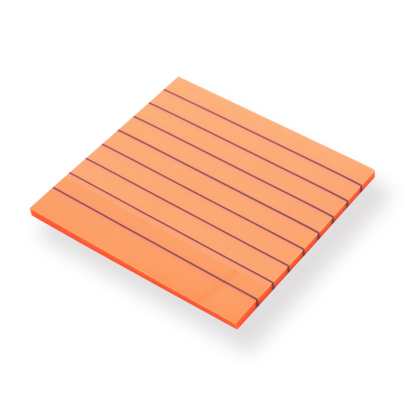 Neon Color Sticky Notes - Ruled - Orange – Stationery Pal