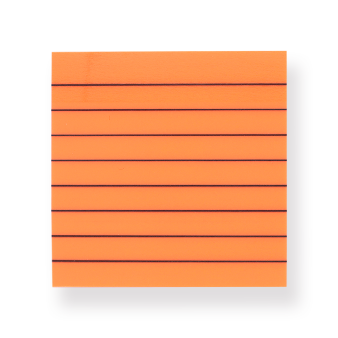 Neon Color Sticky Notes - Ruled - Orange – Stationery Pal
