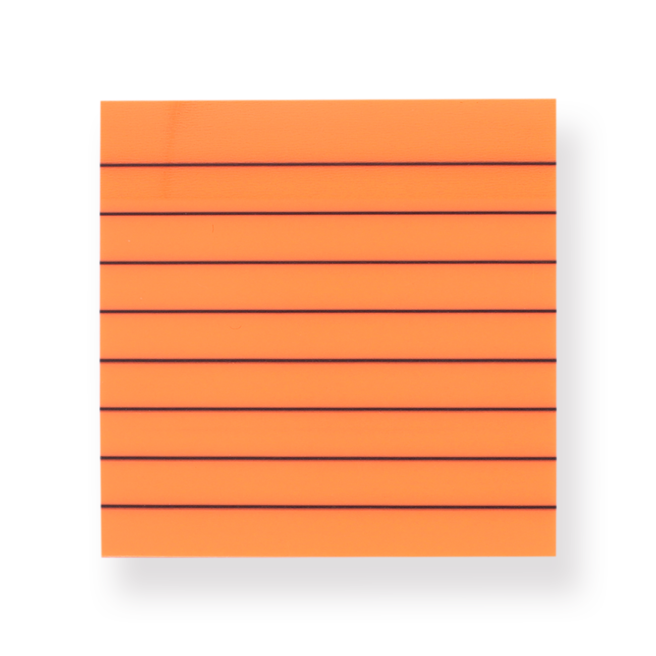 Neon Color Sticky Notes - Ruled - Orange - Stationery Pal