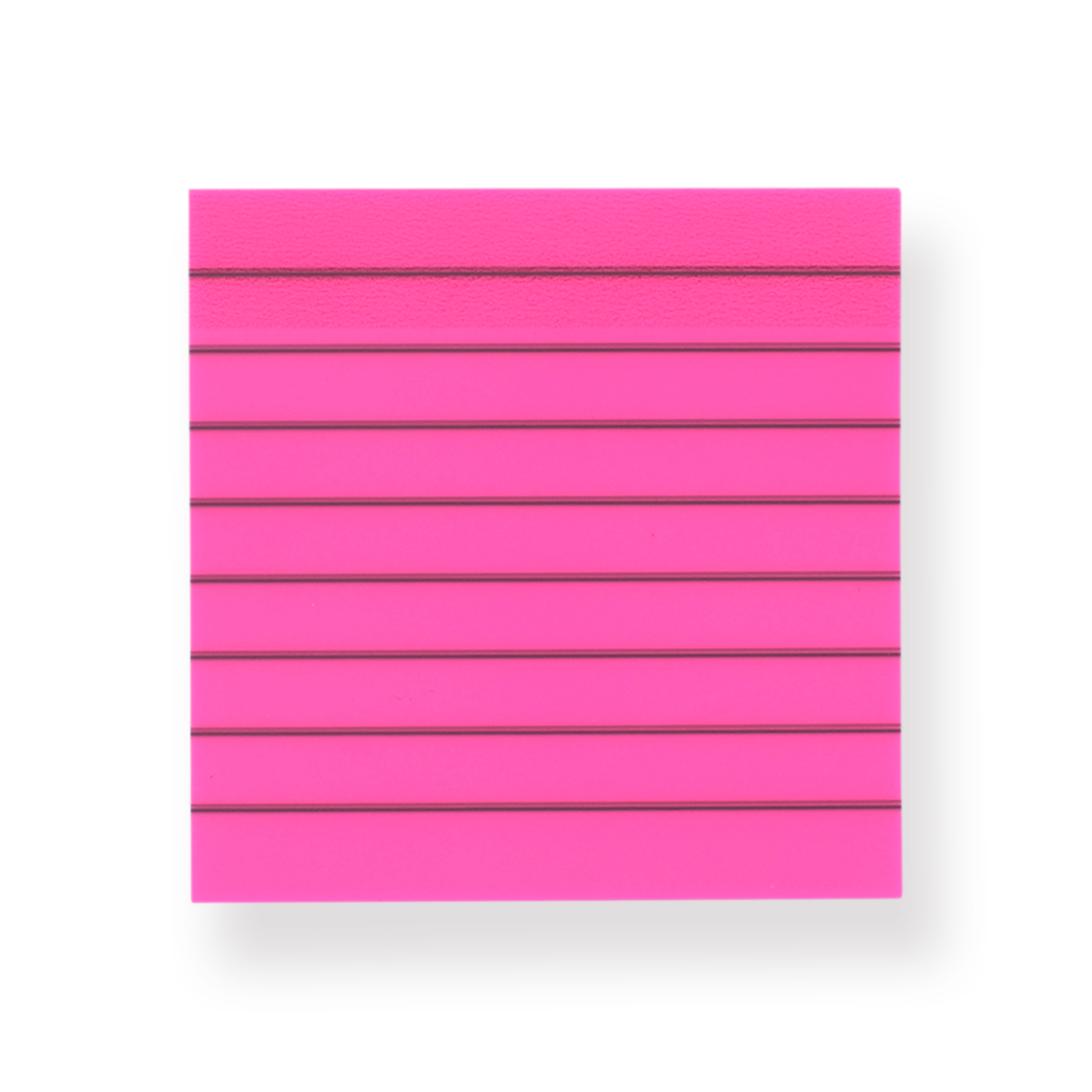 Neon Color Sticky Notes - Ruled - Red - Stationery Pal