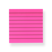 Neon Color Sticky Notes - Ruled - Red - Stationery Pal
