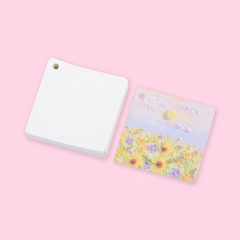 Oil Painting Landscape Memo Pad - Sunshine - Stationery Pal