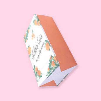 Orange Paper Bag - A Little Cutie - Stationery Pal