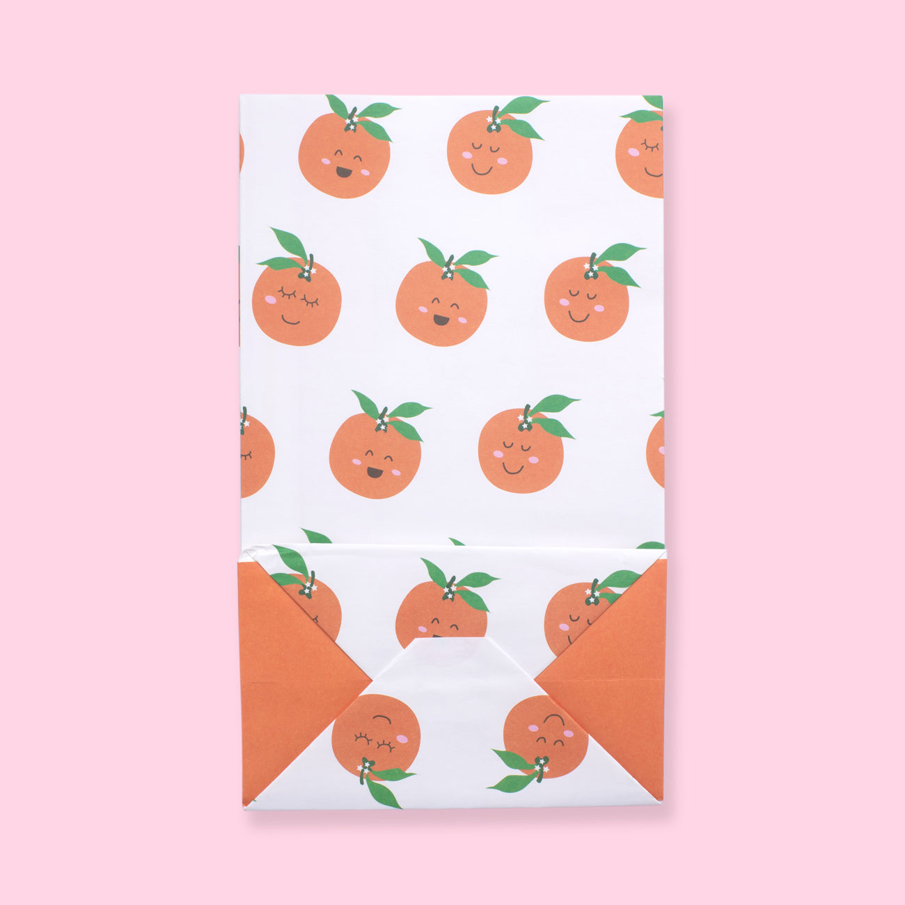 Orange Paper Bag - Smile