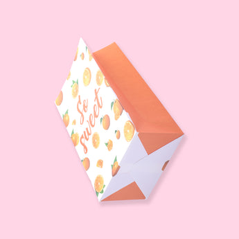 Orange Paper Bag - Sweet - Stationery Pal