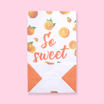 Orange Paper Bag - Sweet - Stationery Pal