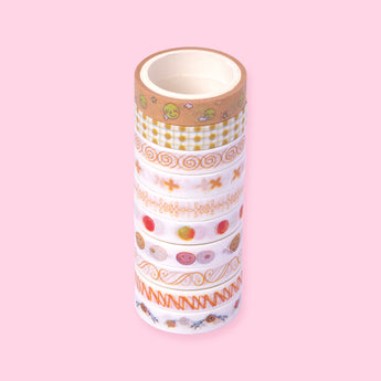 Orange Series Washi Tape - Set of 10 - Stationery Pal