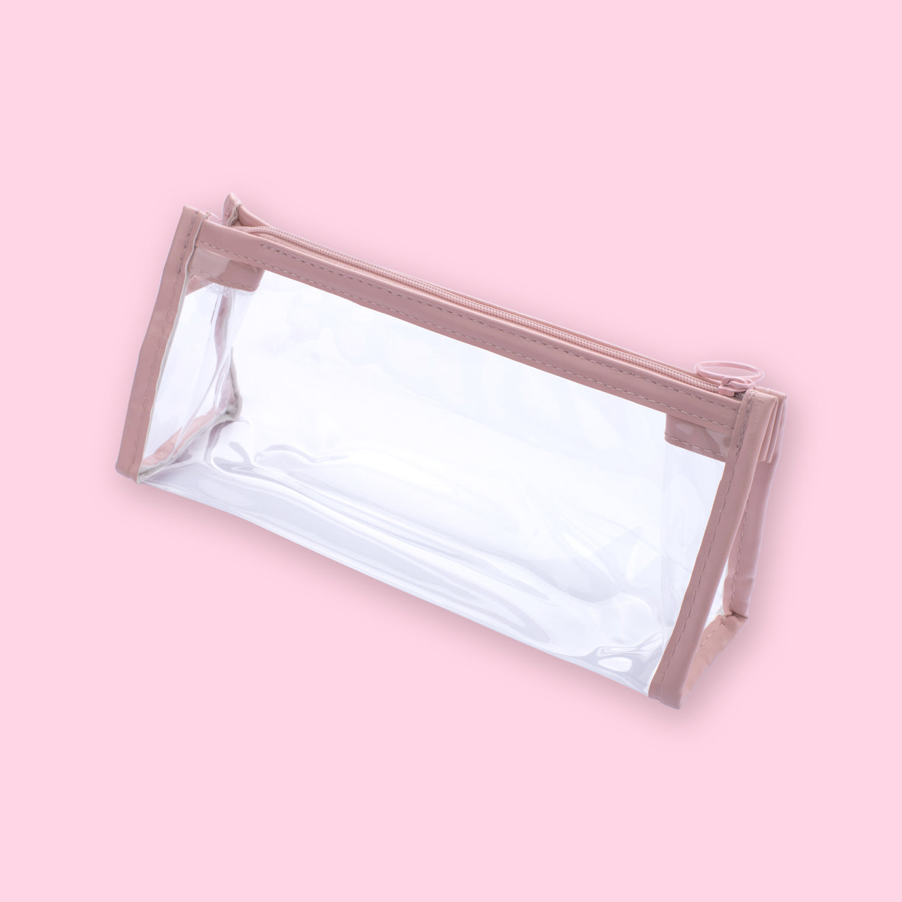 Transparent Pencil Case - Pink - Stationery Pal