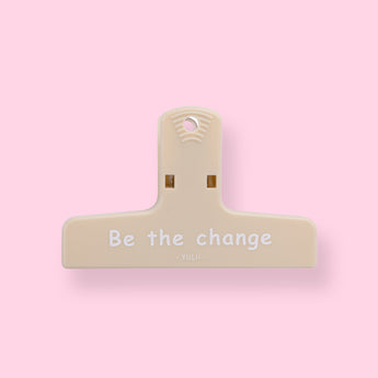 Pastel Paper Clip - Be The Change - Khaki - Stationery Pal