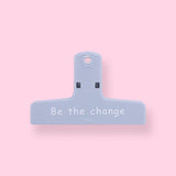 Pastel Paper Clip - Be The Change - Mist Blue - Stationery Pal