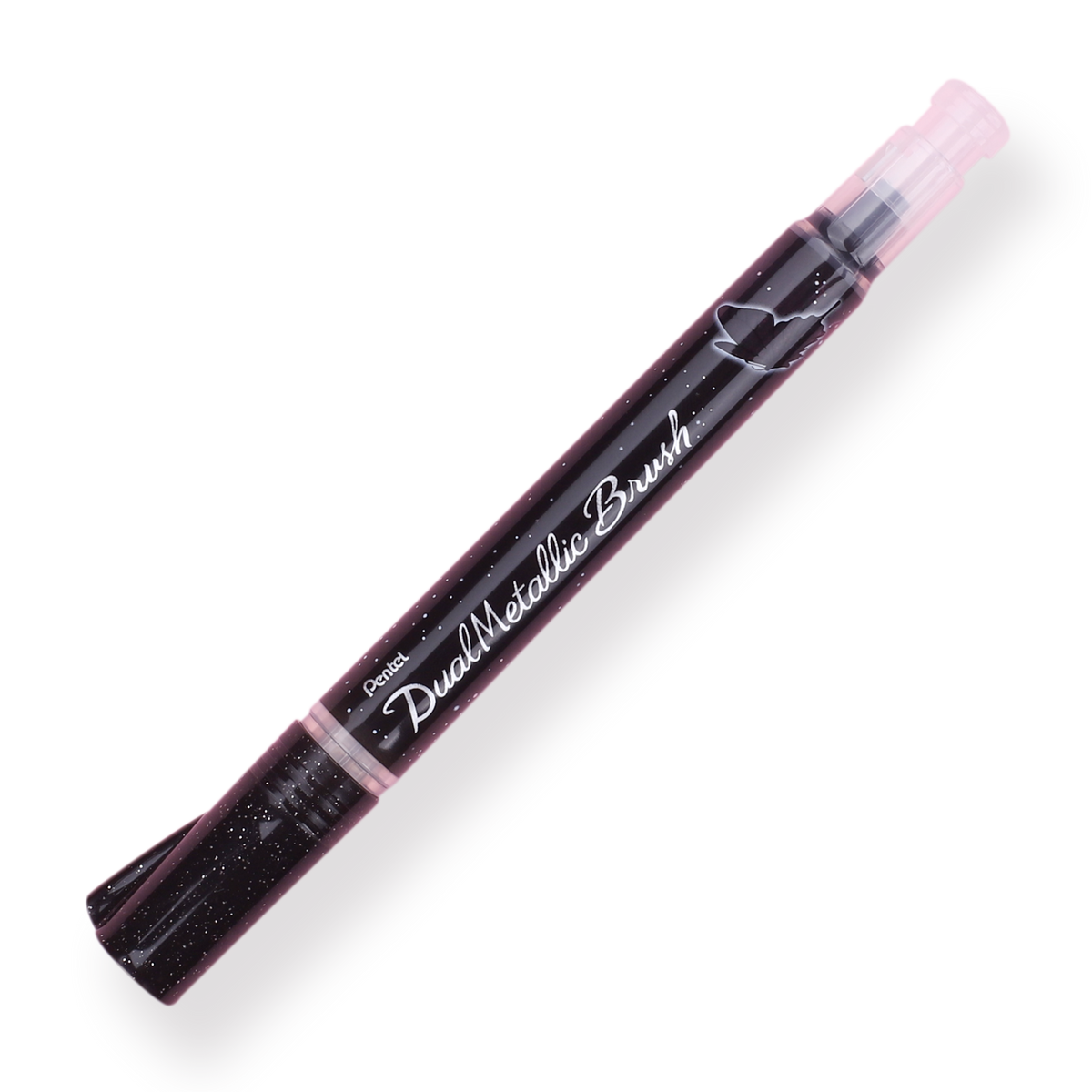 Pentel Dual Metallic Brush Pen - Black + Metallic Red — Stationery Pal