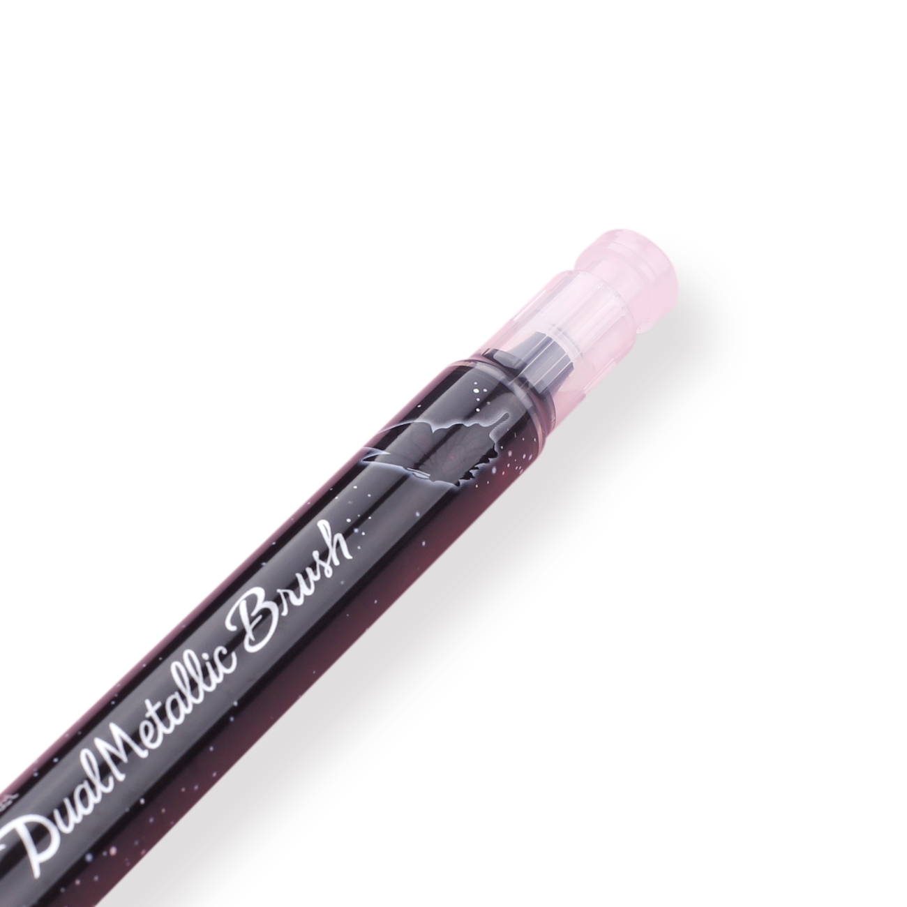 Pentel Dual Metallic Brush Pen - Black + Metallic Red