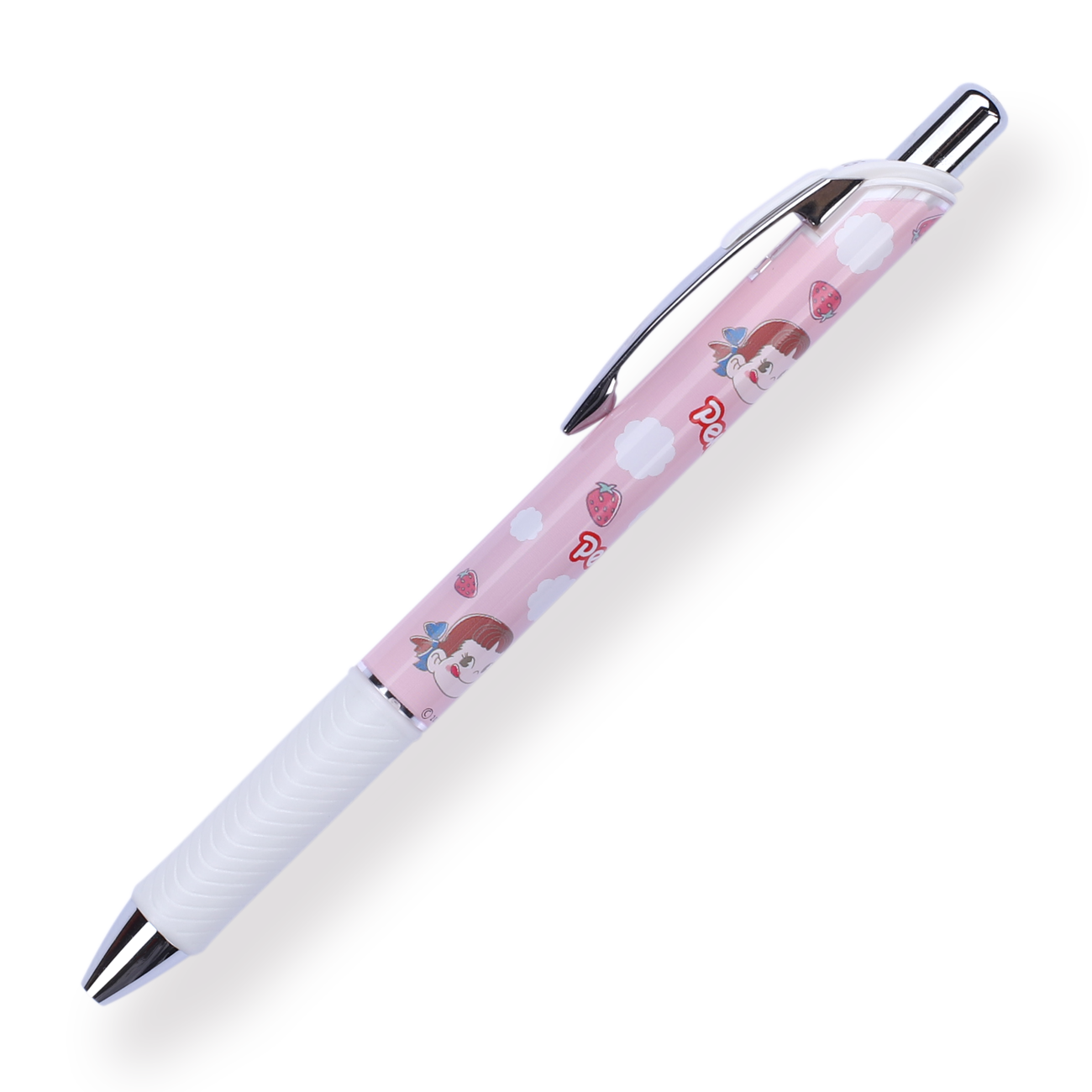 Pentel Energel × Fujiya Peko Gel Pen - 0.5 mm - Pink Body - Stationery Pal