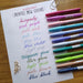 Pentel Fude Touch Brush Sign Pen - 2020 New Colors SwatchesPentel Fude Touch Brush Sign Pen - Blue Black - 2020 New Colors