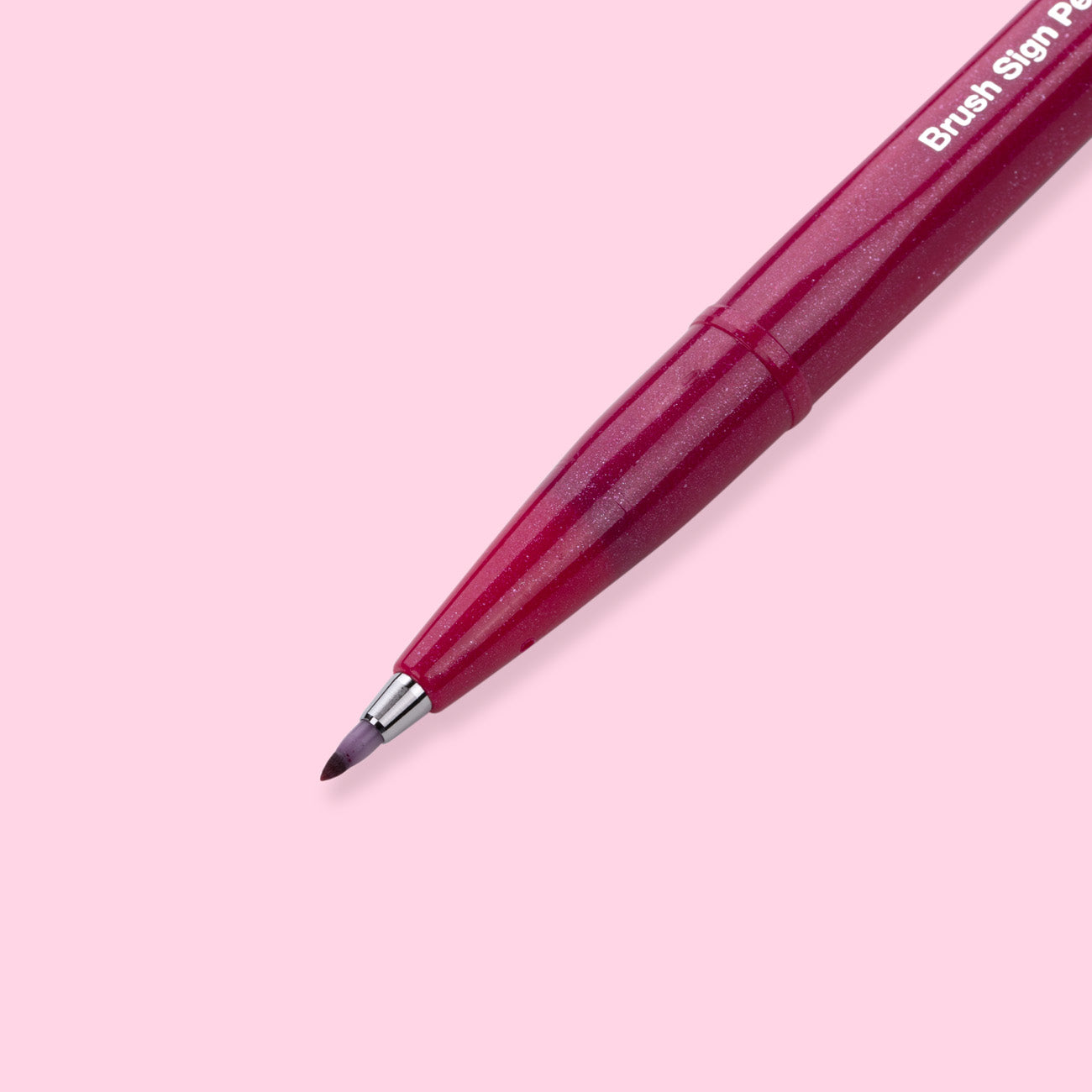 Pentel Fude Touch Brush Sign Pen - Burgundy - 2020 New Colors