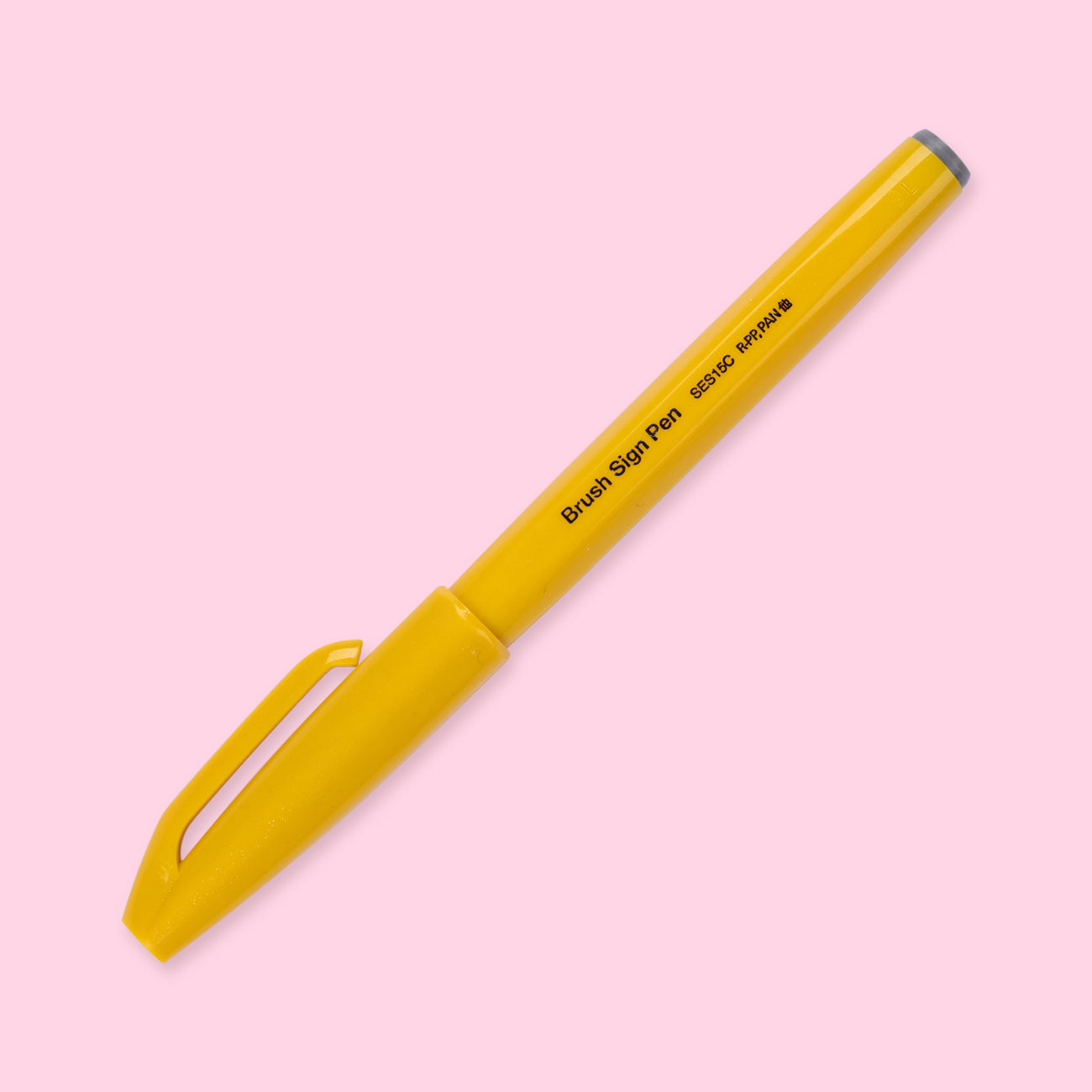 Pentel Brush Sign Pen SES15C - Brush Nib - Fibre Tip - 24 Colours
