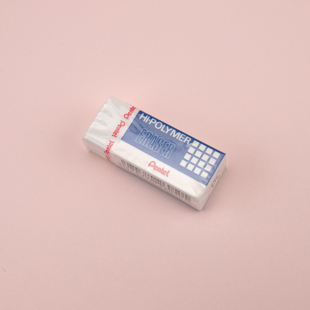 Pentel ZEH05 Hi-Polymer Eraser, Small White
