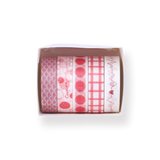 Pink Heartbeat Washi Tape - Set of 5 - Stationery Pal