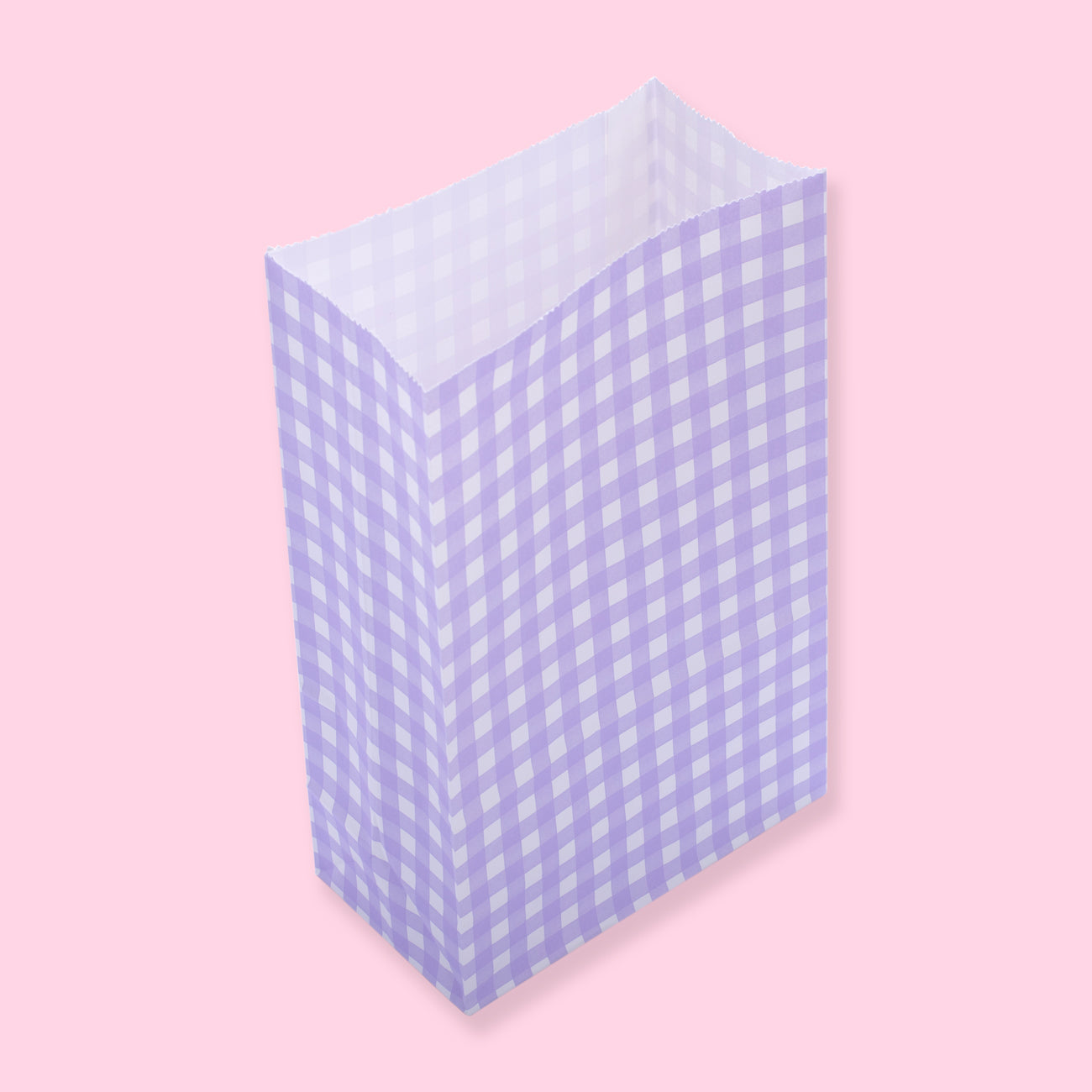 Grid Paper Bag - Purple