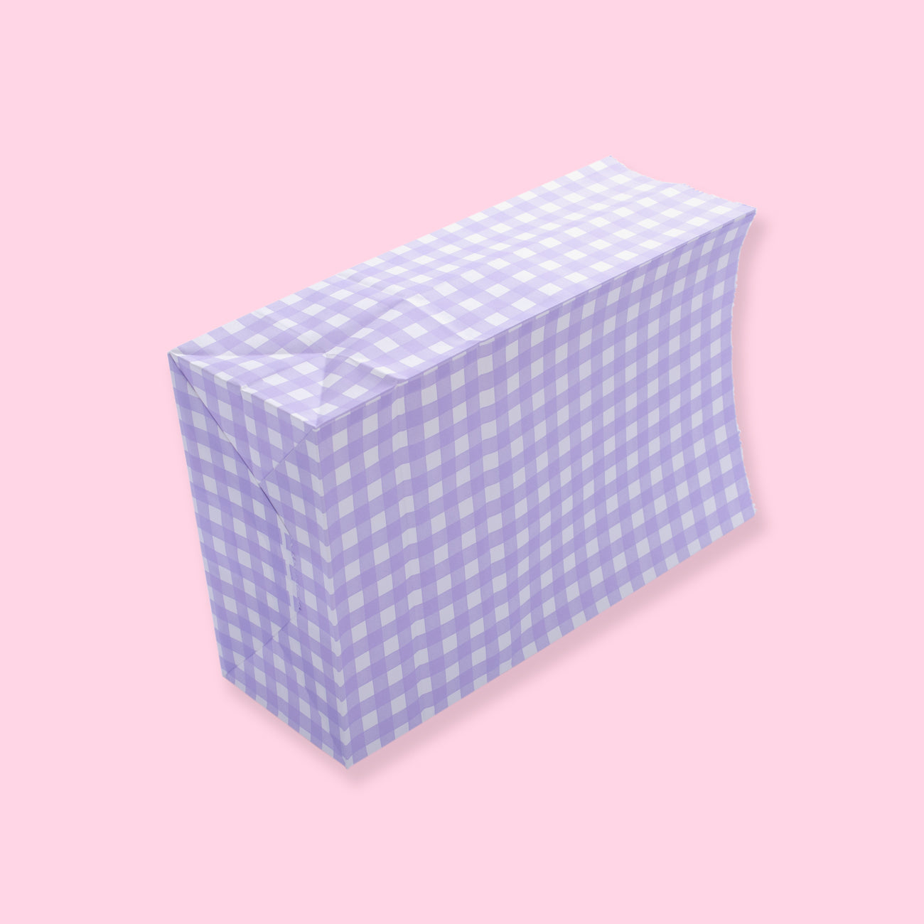 Grid Paper Bag - Purple