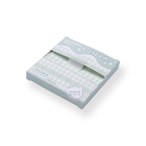 Plaid Pull-Out Sticky Notes - Green - Stationery Pal