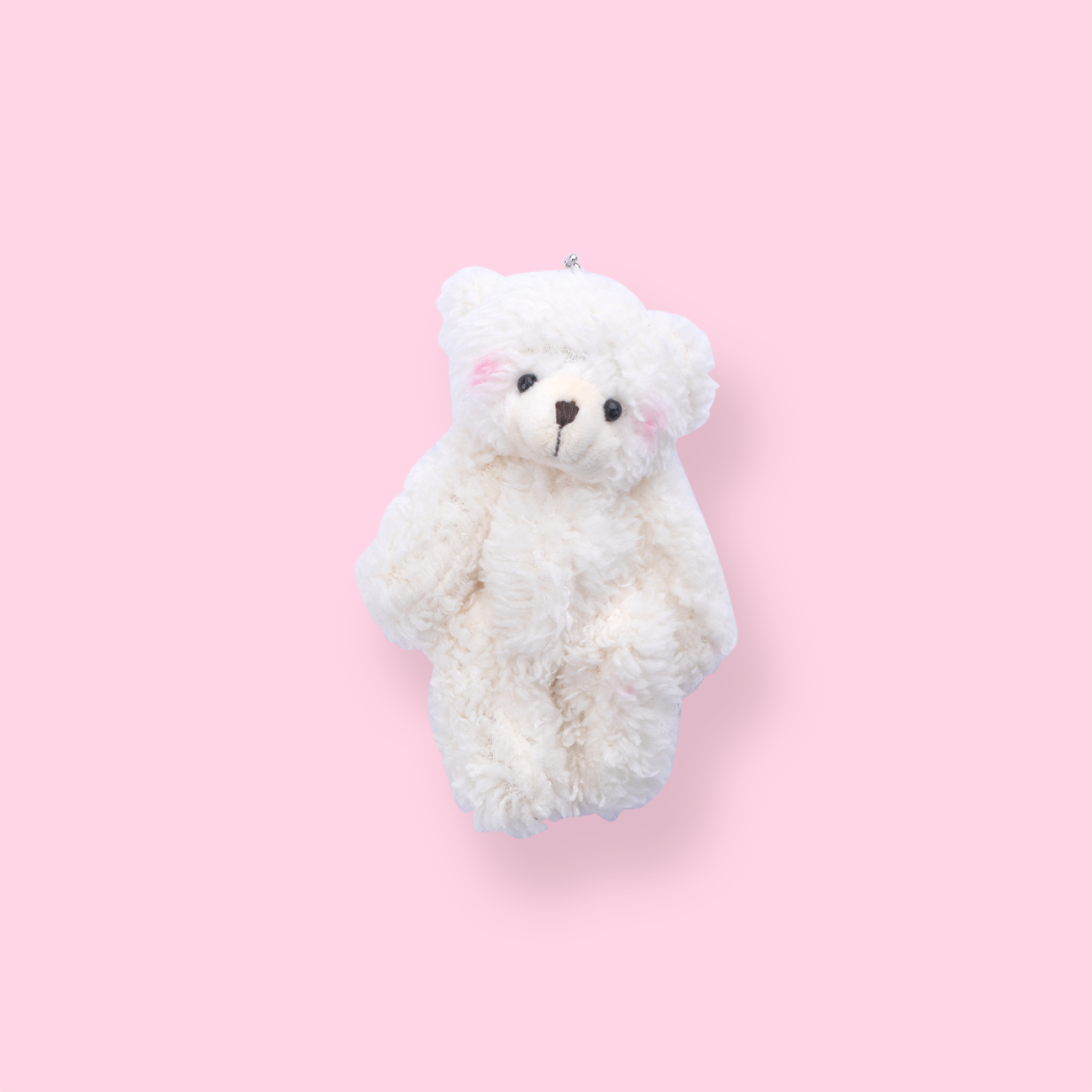 Plushy Bear Keychain - White – Stationery Pal