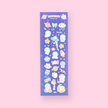 Polco Star Travel Stickers - Purple - Stationery Pal