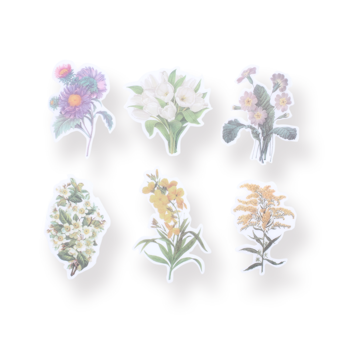 Translucent Flower and Plant Stickers - Flower — Stationery Pal