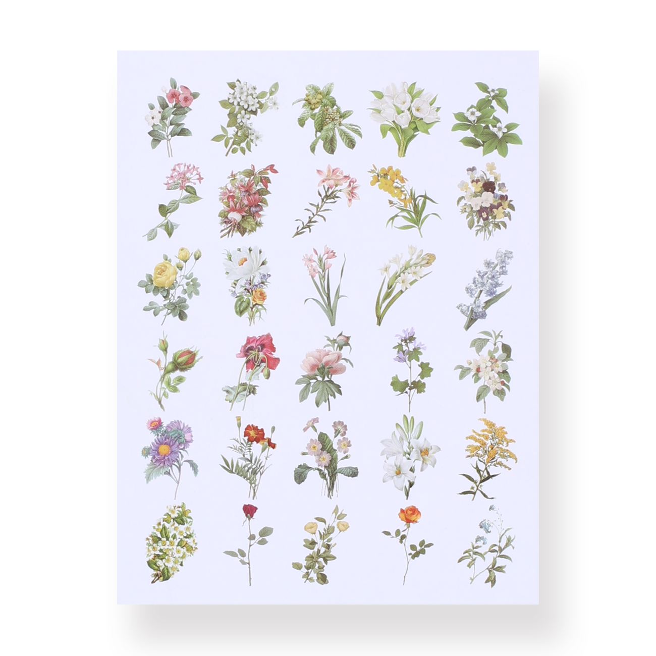 Flower Sticker Pach Prosperity Flower Sticker Pack – Stationery Pal