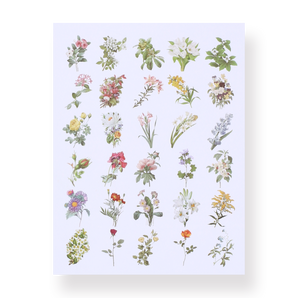 Prosperity Flower Sticker Pack - Stationery Pal