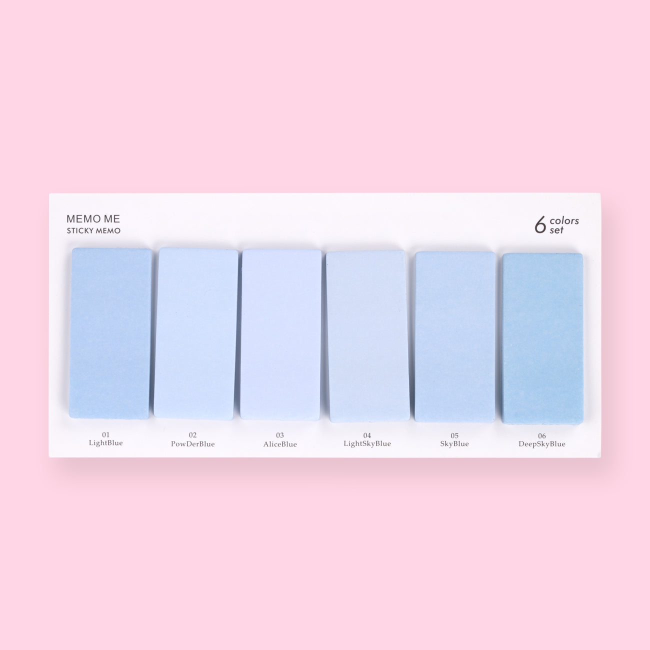 Pure Color Sticky Notes - Blue – Stationery Pal