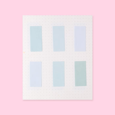  Pure Color Sticky Notes - Blue Green