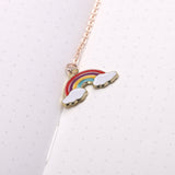 Rainbow Metal Chain Bookmark - Stationery Pal