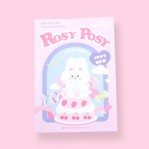 Rosy Posy Scrapbooking Paper Pad - Lovely - Stationery Pal