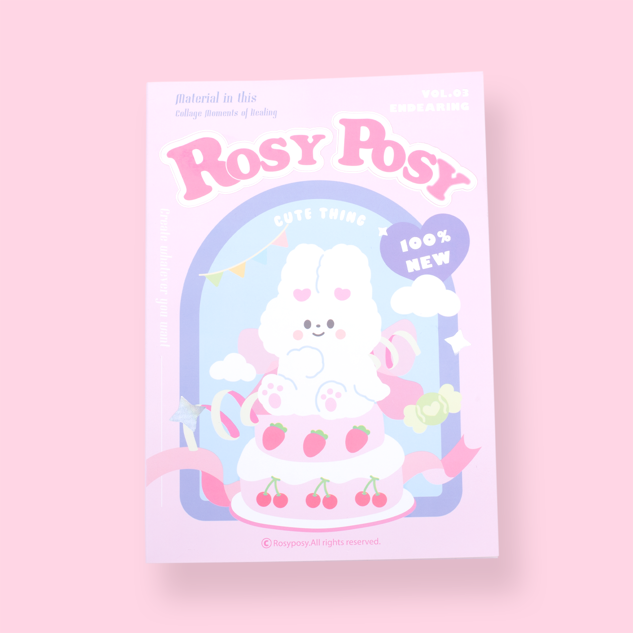 Rosy Posy Scrapbooking Paper Pad - Pink — Stationery Pal