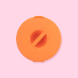 Round Rotatable Charging Cable Organizer Storage - Orange - Stationery Pal