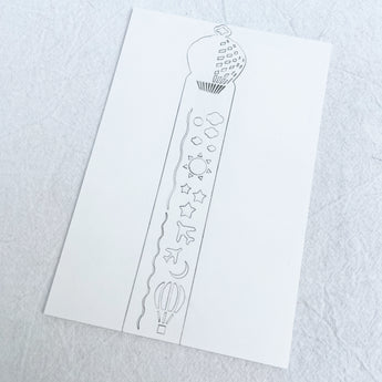 Ruler Bookmark - Hot Air Balloon - Stationery Pal