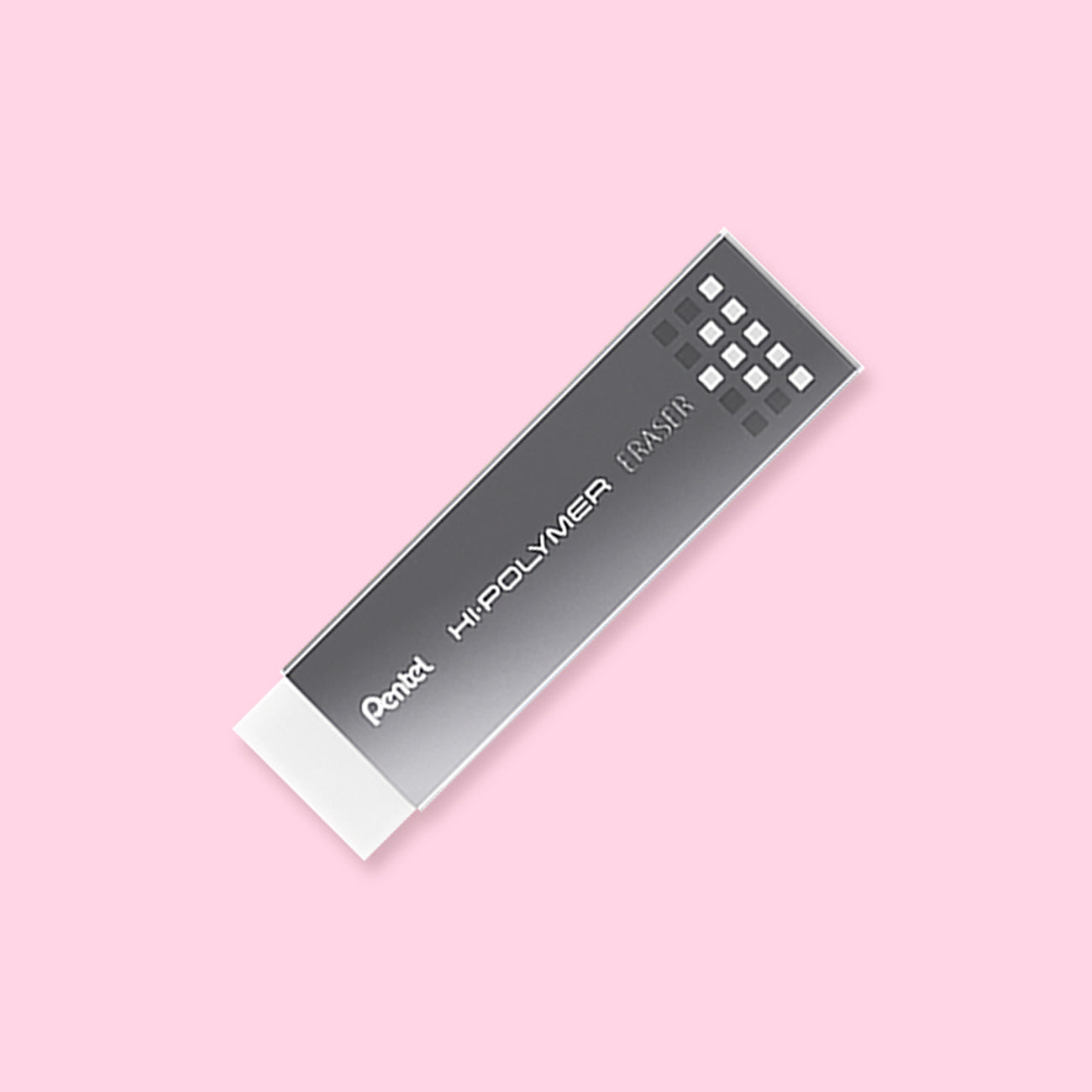 Pentel Slim Hi-Polymer Eraser - Silver