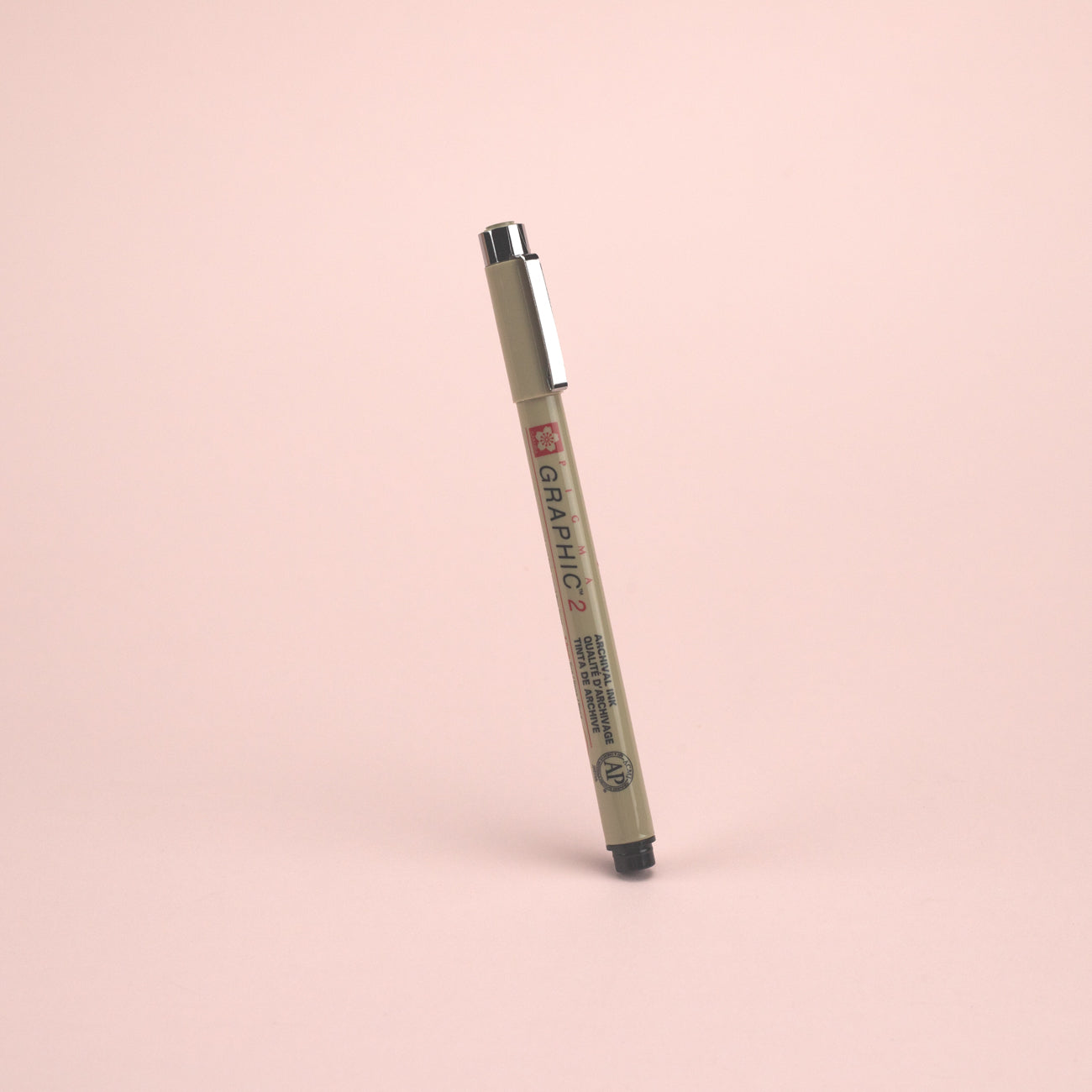 Sakura Pigma Graphic Pen, 2.0 mm, Black Ink