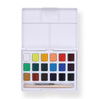 Sakura Solid Petit Watercolor - 18 Color Set - Stationery Pal