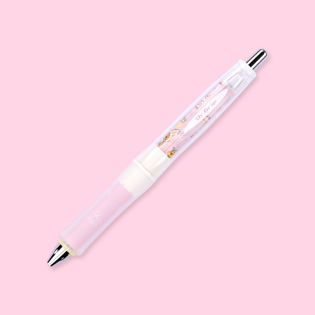San-X Rilakkuma & Korilakkuma Dr.Grip G-Spec Ballpoint Pen - White and Pink