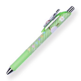 Sanrio Pochacco Gel Pen - 0.5 mm - Green Ink - Stationery Pal